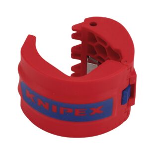Knipex 03517 - 90 22 10 BK BiX® Cutters for Plastic Pipes and Sealing Sleeves, 72mm