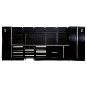 Draper 04391 - BUNKER® Modular Storage Combo with Sink and Stainless Steel Worktop (25 Piece)