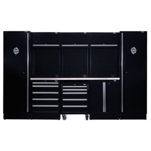Draper 04402 - BUNKER® Modular Storage Combo with Stainless Steel Worktop (16 Piece)
