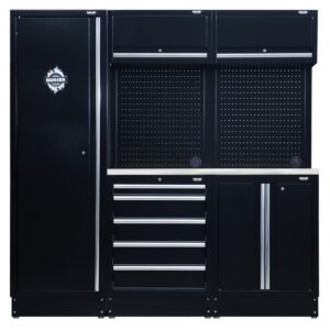 Draper 04503 - BUNKER® Modular Storage Combo with Stainless Steel Worktop (11 Piece)