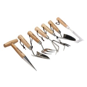 Draper 09000 - Draper Heritage Stainless Steel Garden Tool Set with Ash Handles (7 Piece)