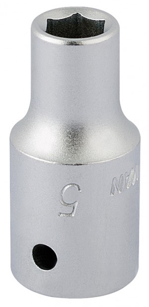 Elora 11093 - Hexagon Socket, 1/4" Sq. Dr., 5mm