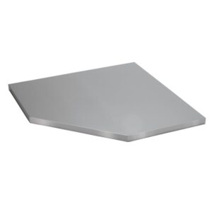 Draper 33203 - BUNKER® Modular Stainless Steel Worktop for Corner Cabinet, 865mm