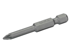 BAHCO - 59S/50PZ2-5P - 1/4" Standard Screwdriver Bit for Pozidriv PZ2 Head Screws 50 mm - 5 Pcs/Plastic Box