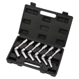 Draper 07118 - Extra Long Glow Plug Socket Set, 3/8" Sq. Dr., 35mm (6 Piece)