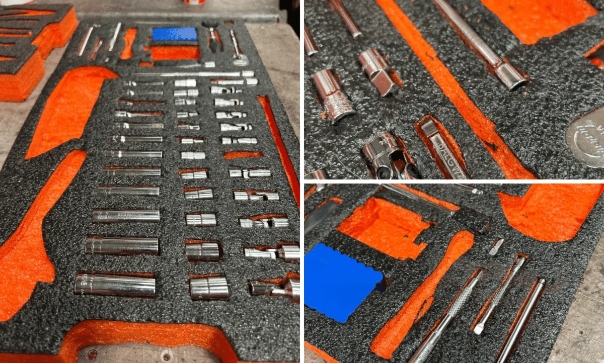 Manually cut DIY Shadow Foam

