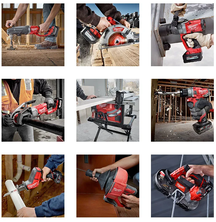 Milwaukee cordless power tools