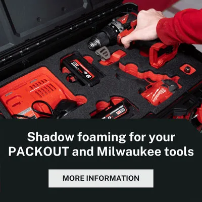 Shadow foaming for your PACKOUT and Milwaukee tools