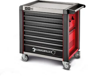 Stahlwille - 81200174 - Tool trolley 98/8 PRO 8 Drawers 651 x 1001 x 1020 mm red, RAL 3020; black RAL 9005